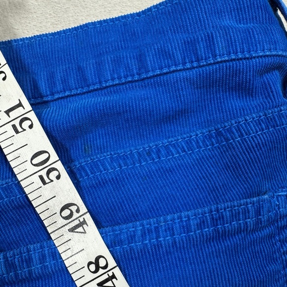 Current/Elliott The Skinny Electric Blue Corduroy Zip Fly Colorful Pants Size 28 - Picture 12 of 16